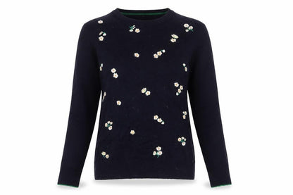 Womens UK Size 4 Warehouse Blue Pullover Jumper