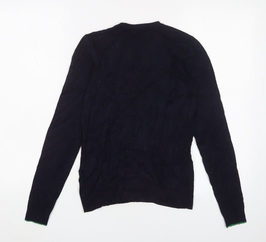 Womens UK Size 4 Warehouse Blue Pullover Jumper