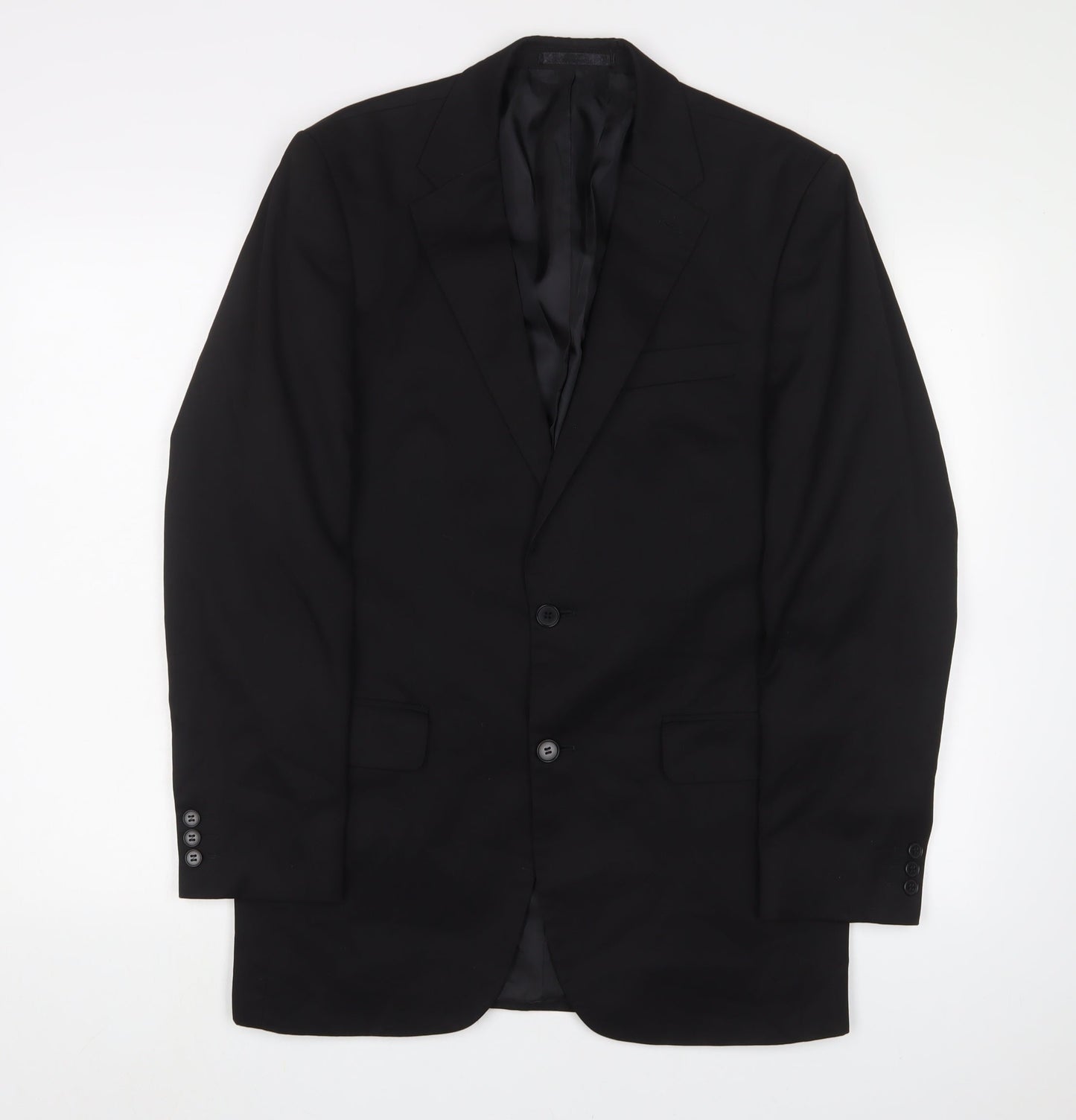 Mens UK Size 38 Karl Jackson Regular Black Suit Jacket