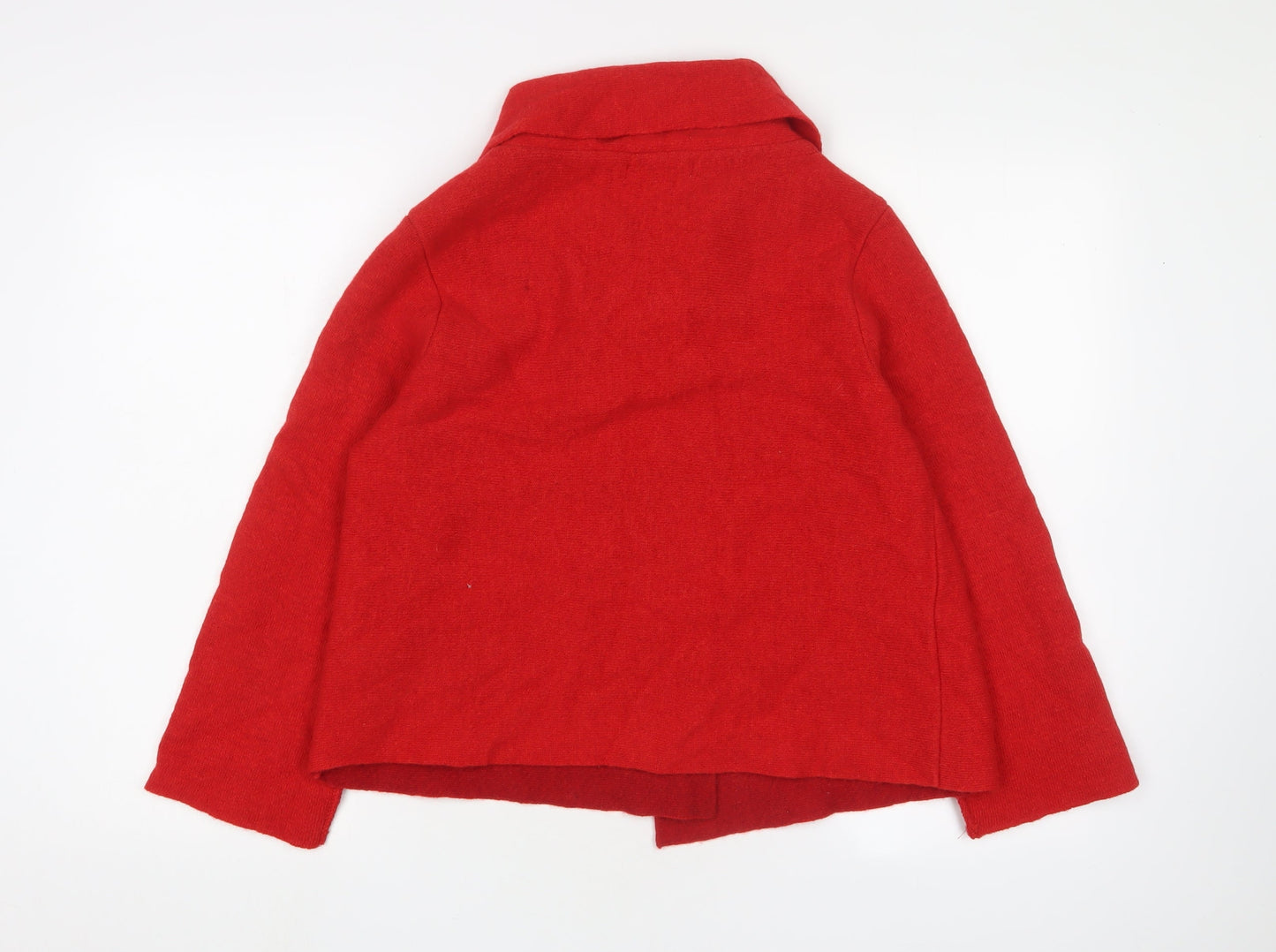 Womens UK Size S Chiaramente Red Cape Jumper