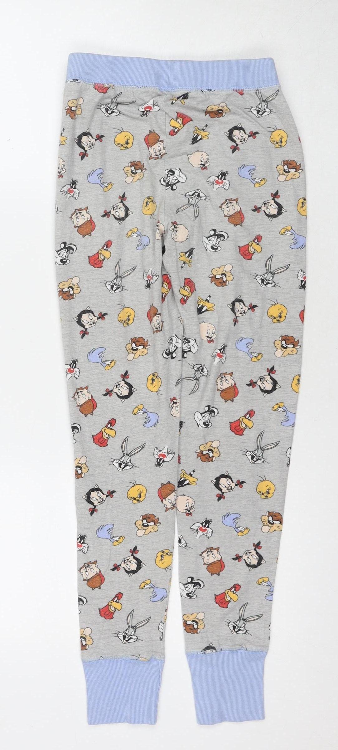 Looney Tunes Women's Grey Cartoon Pyjama Pants 6-8