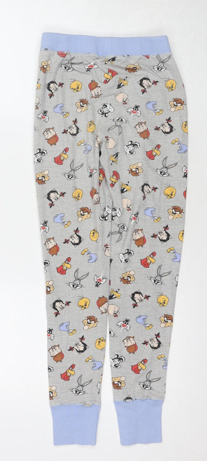 Looney Tunes Women's Grey Cartoon Pyjama Pants 6-8