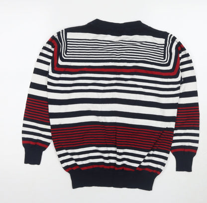 EWM Women's Multicoloured Stripe Pullover Jumper M