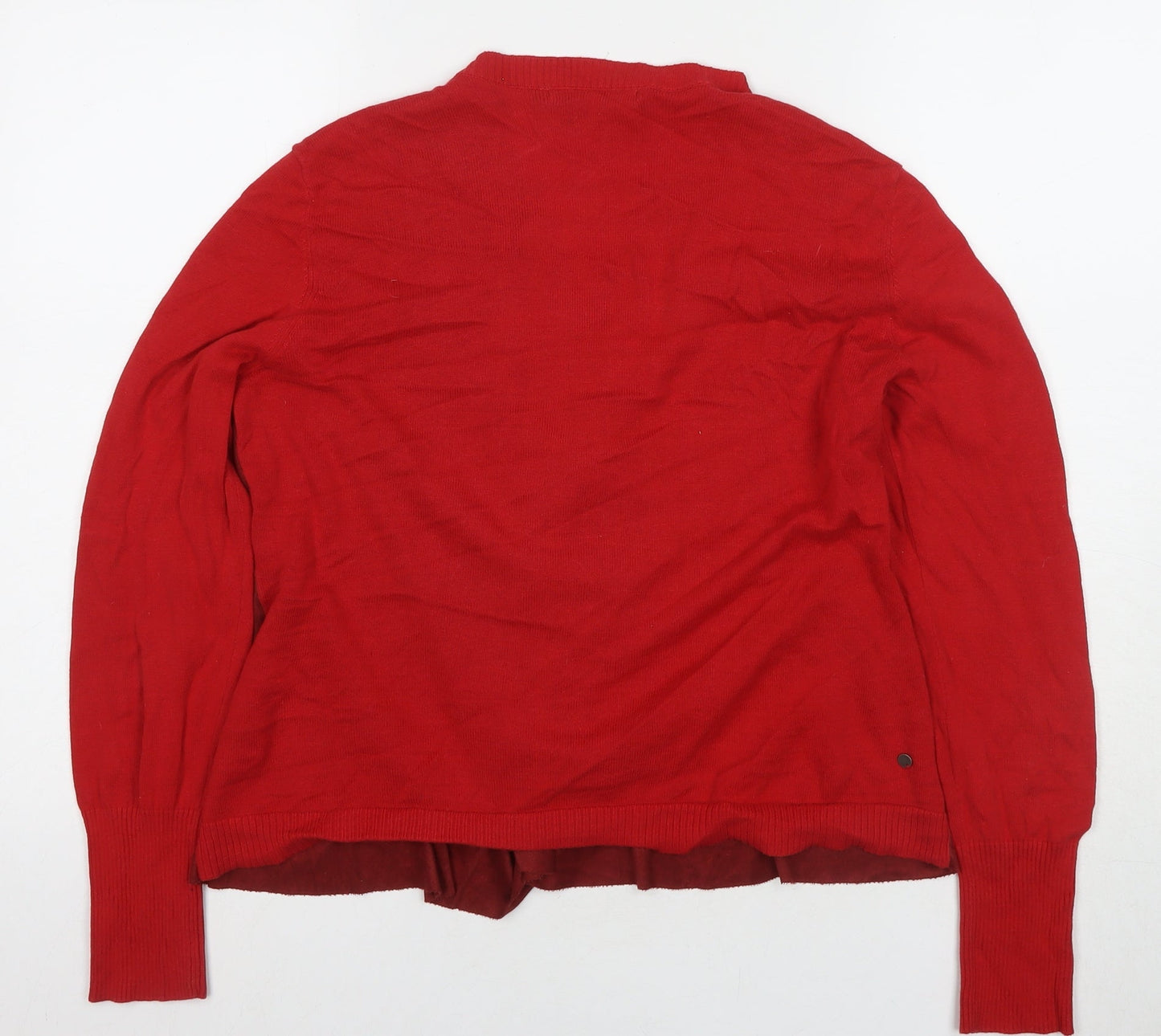 Trend Red Wrap Jumper for Women in One Size