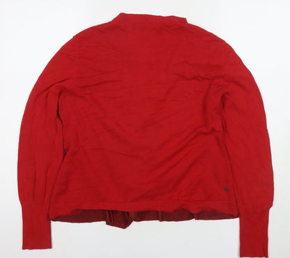 Trend Red Wrap Jumper for Women in One Size