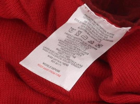 Trend Red Wrap Jumper for Women in One Size