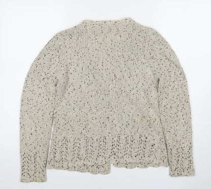 Womens UK Size S CC Beige Cardigan Jumper