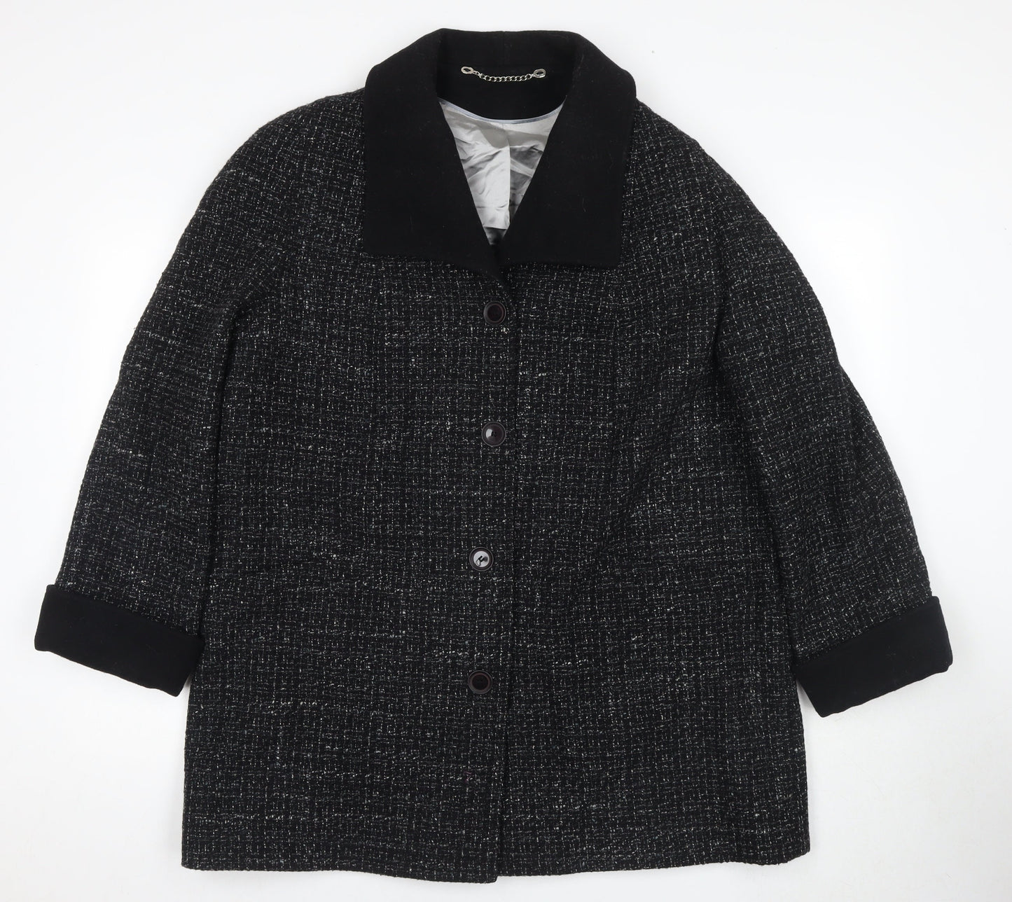 Womens UK Size 18 Berkertex Black Overcoat