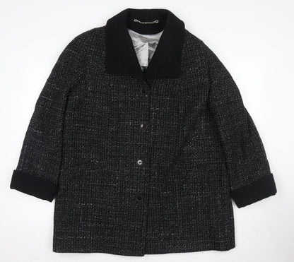 Womens UK Size 18 Berkertex Black Overcoat