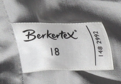 Womens UK Size 18 Berkertex Black Overcoat