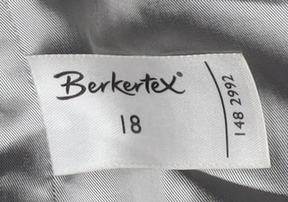 Womens UK Size 18 Berkertex Black Overcoat