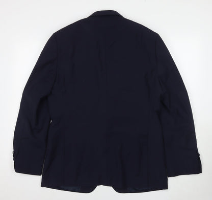Mens UK Size 42 Moss 1851 Regular Blue Suit Jacket