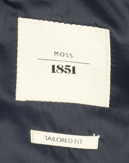 Mens UK Size 42 Moss 1851 Regular Blue Suit Jacket
