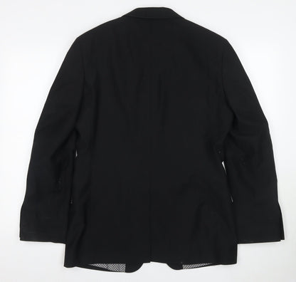 Mens UK Size 40 Lambretta Regular Black Suit Jacket