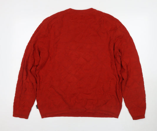 Ted Baker Men's Red Pullover Jumper Size 10
