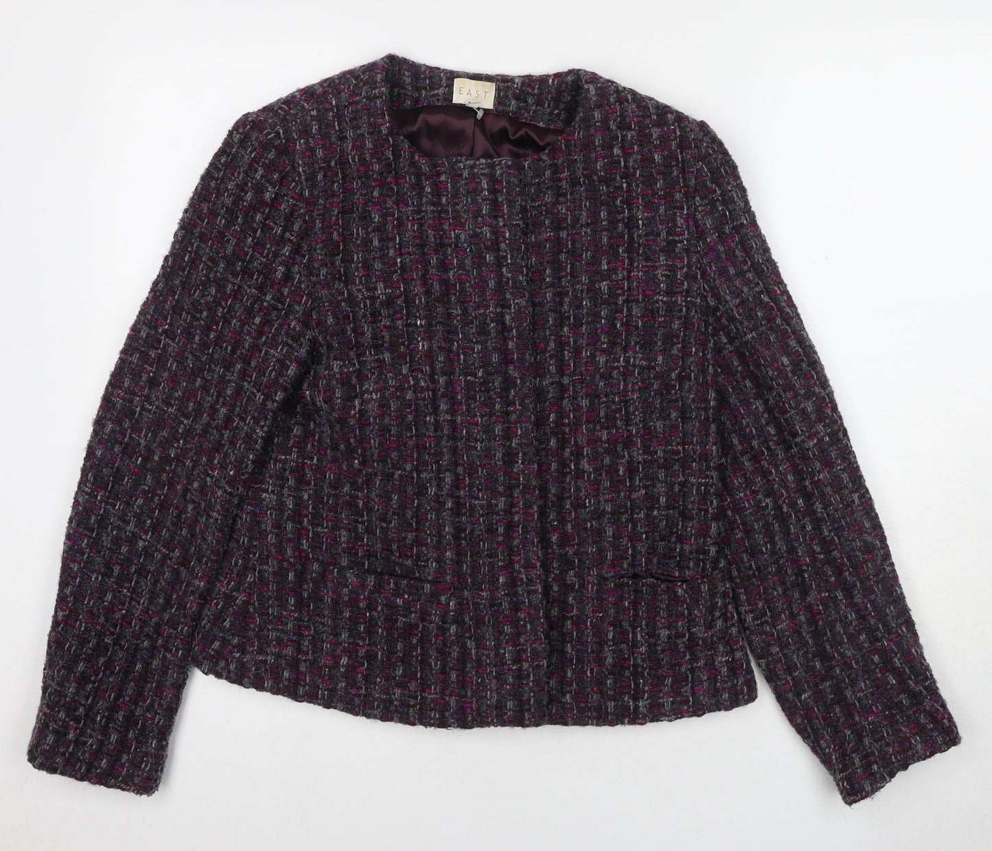 Womens UK Size 12 EAST Purple Basic Jacket