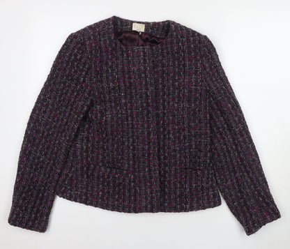 Womens UK Size 12 EAST Purple Basic Jacket