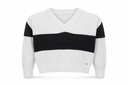 Womens UK Size L Hollister White Pullover Jumper