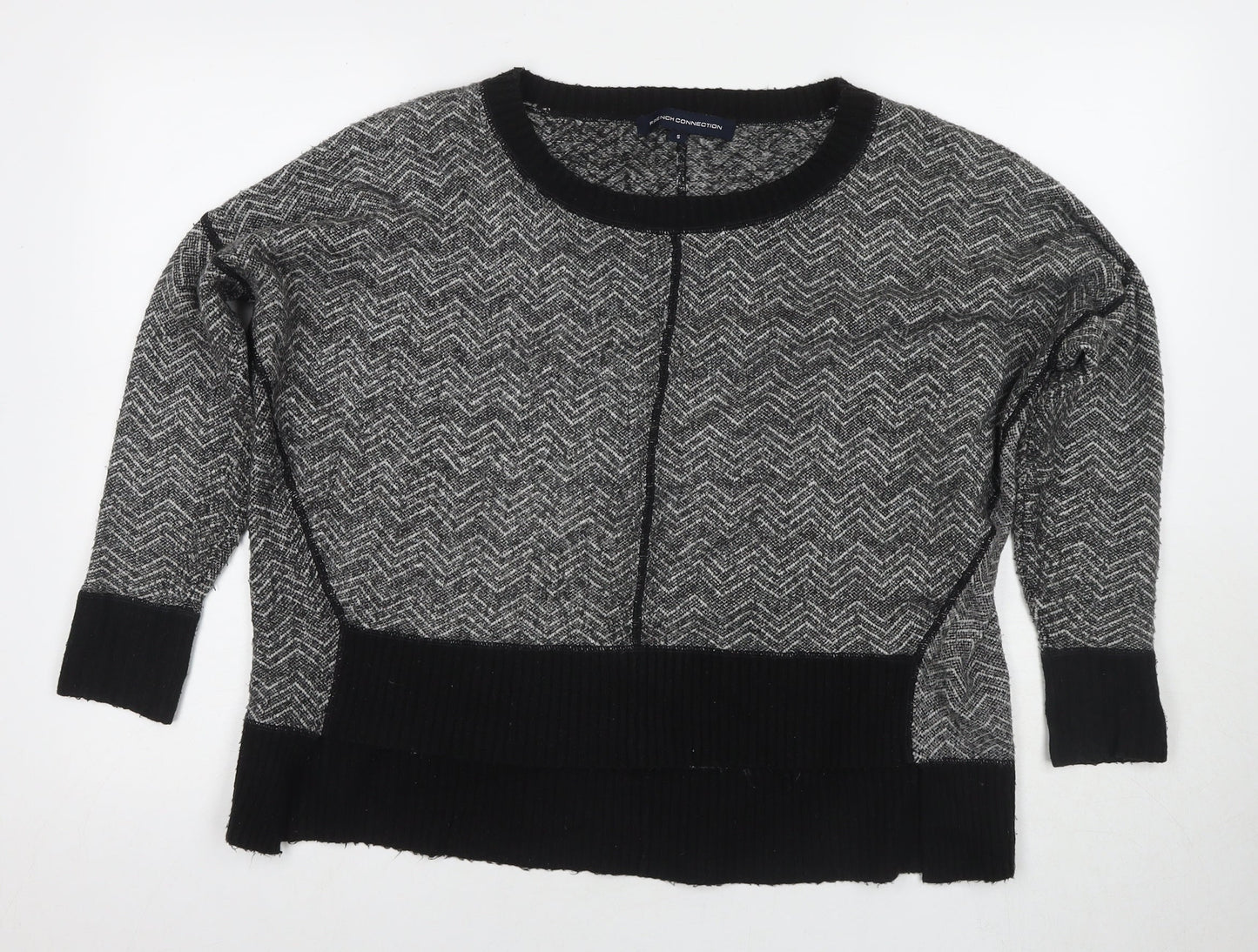 Womens UK Size S French Connection Black Pullover Jumper