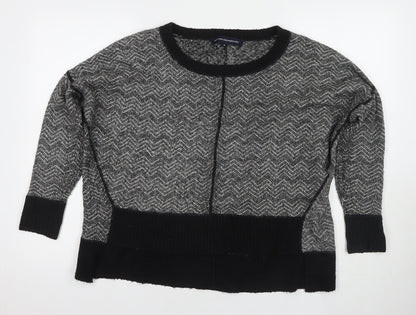 Womens UK Size S French Connection Black Pullover Jumper