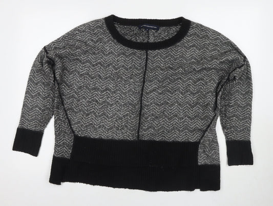 Womens UK Size S French Connection Black Pullover Jumper