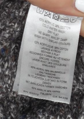 Womens UK Size M French Connection Grey Pullover Jumper