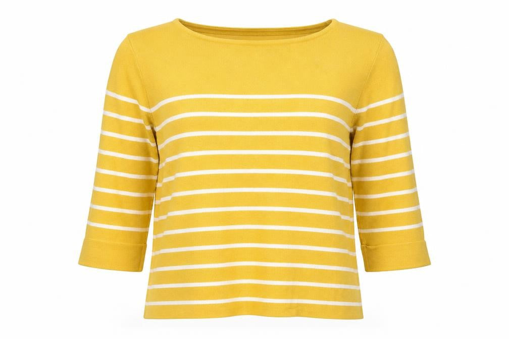 Womens UK Size 12 Adrienne Vittadini Yellow Pullover Jumper