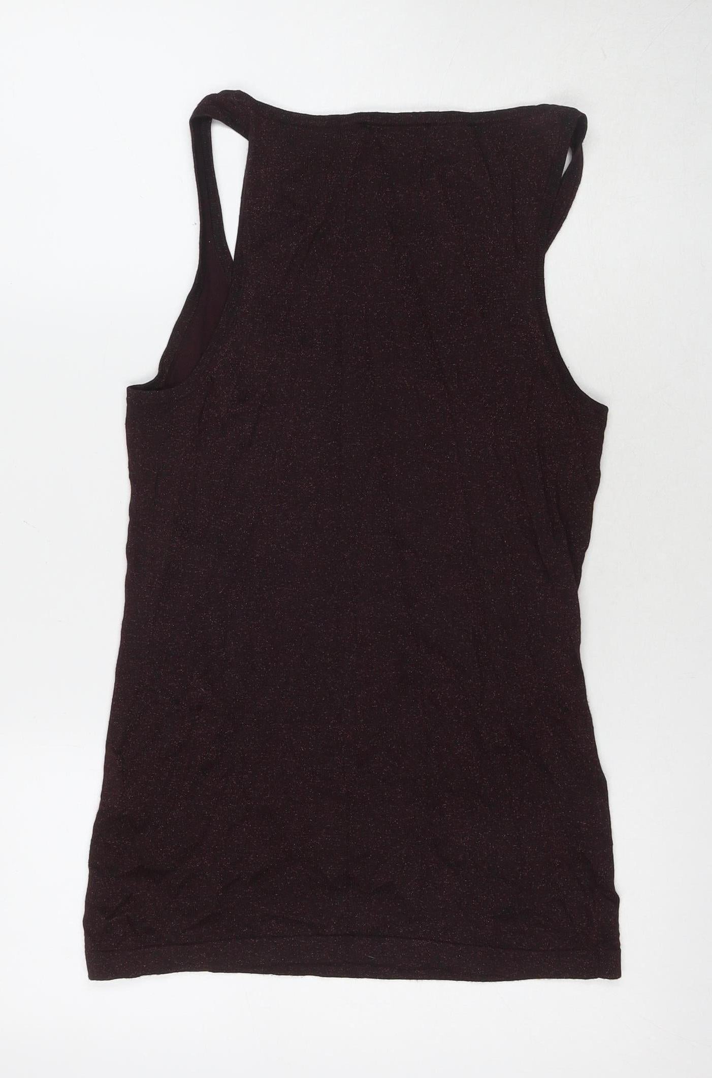 Womens UK Size 12 Mint Velvet Brown Basic Tank