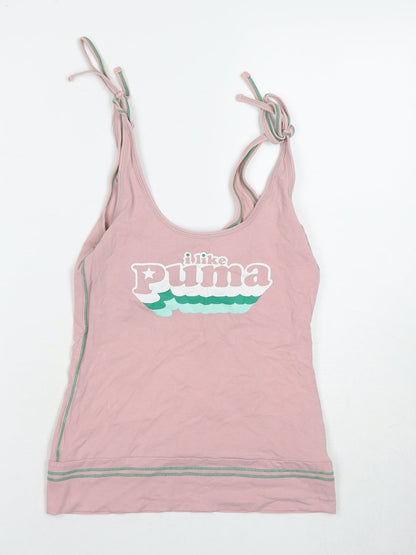 Puma Women's Pink Camisole Tank Size 10 Slim Fit