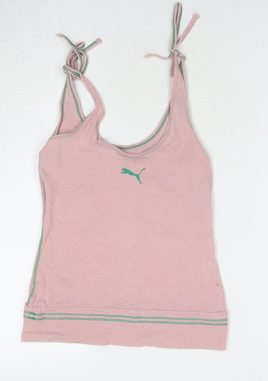 Puma Women's Pink Camisole Tank Size 10 Slim Fit