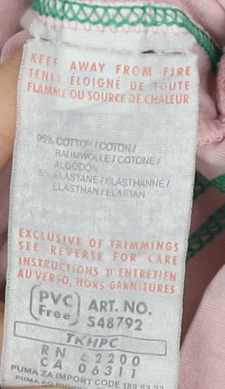 Puma Women's Pink Camisole Tank Size 10 Slim Fit