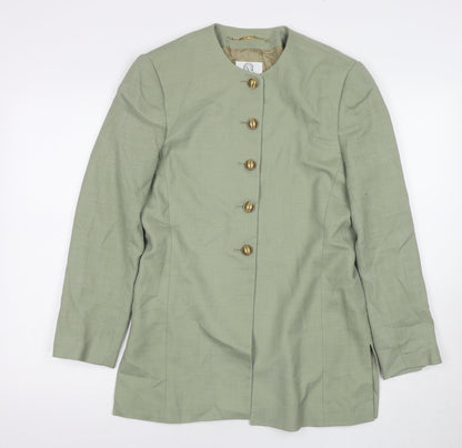 Womens UK Size 8 Viyella Green Basic Jacket