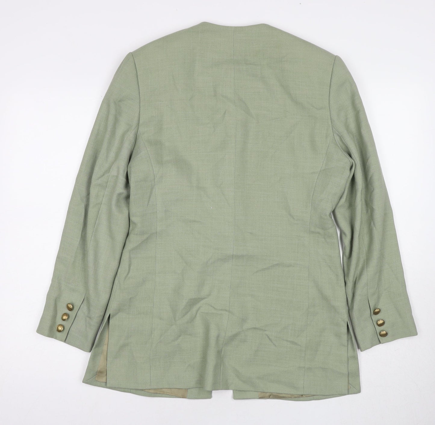 Womens UK Size 8 Viyella Green Basic Jacket