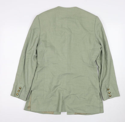 Womens UK Size 8 Viyella Green Basic Jacket