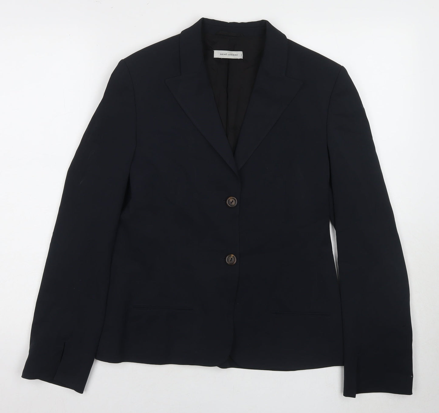 René Lezard Women's Black Blazer Size 8 Business
