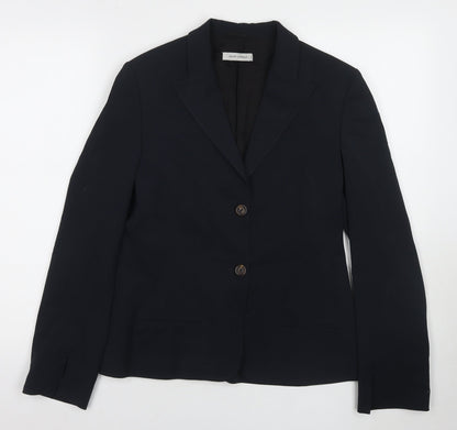 René Lezard Women's Black Blazer Size 8 Business