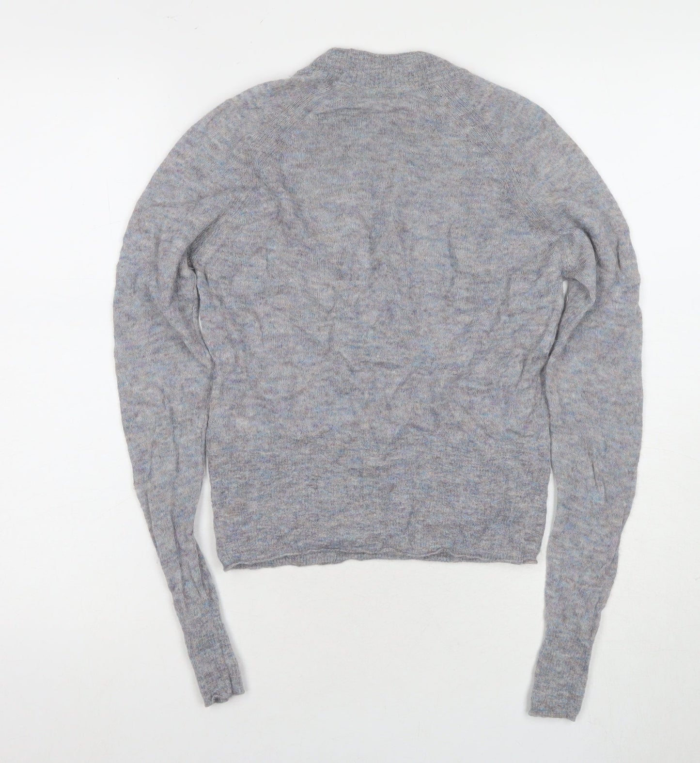 Jack Wills Women's Grey Crew Neck Jumper Size 8