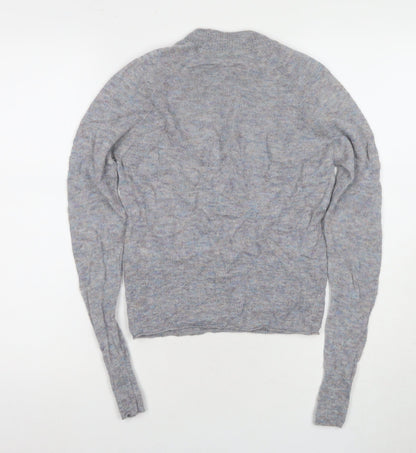 Jack Wills Women's Grey Crew Neck Jumper Size 8
