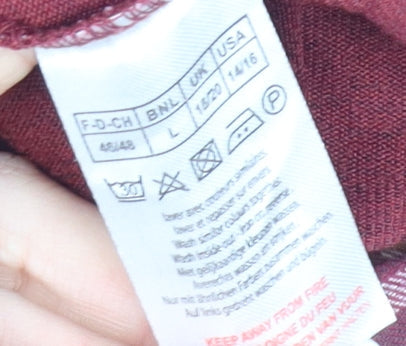 Womens UK Size L Damart Red Pullover Jumper