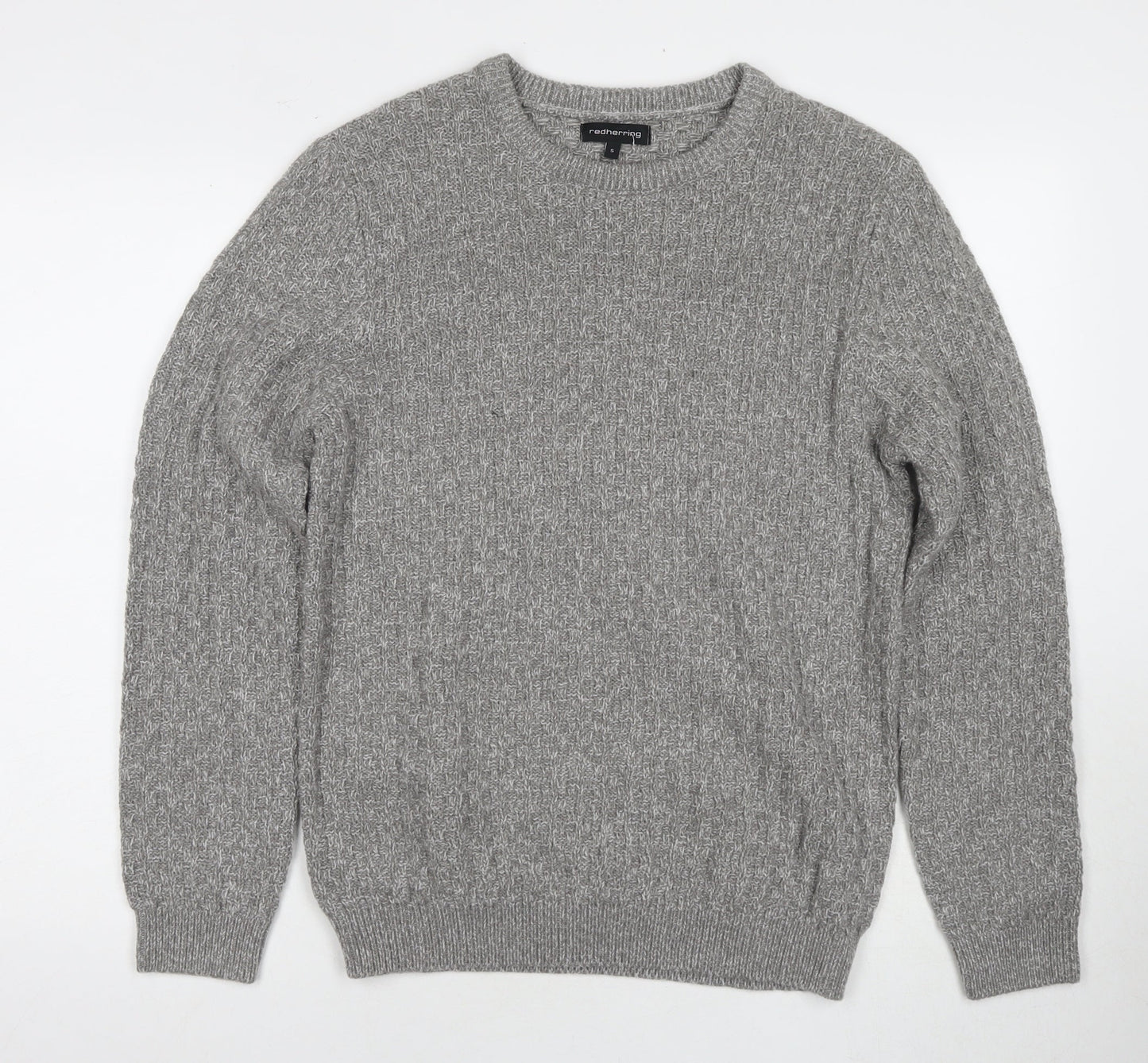 Red Herring Men's Grey Crew Neck Jumper S