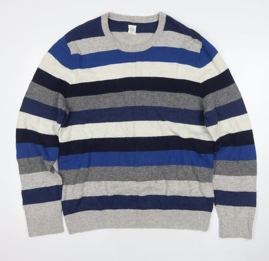 Gap Men's XL Multicoloured Striped Pullover