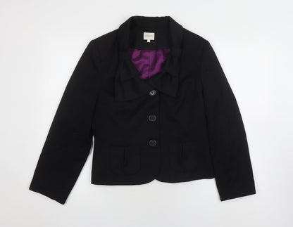 Womens UK Size 12 Kaliko Black Basic Jacket