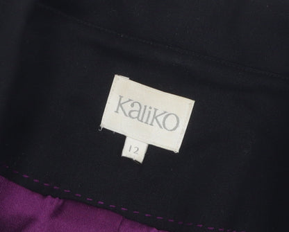 Womens UK Size 12 Kaliko Black Basic Jacket