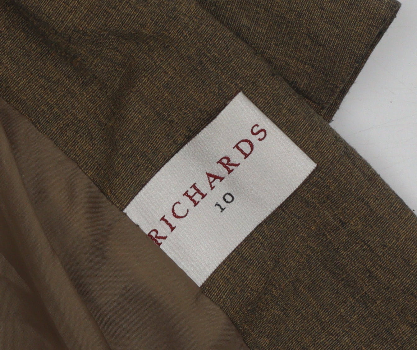 Womens UK Size 10 Richards Brown Basic Jacket
