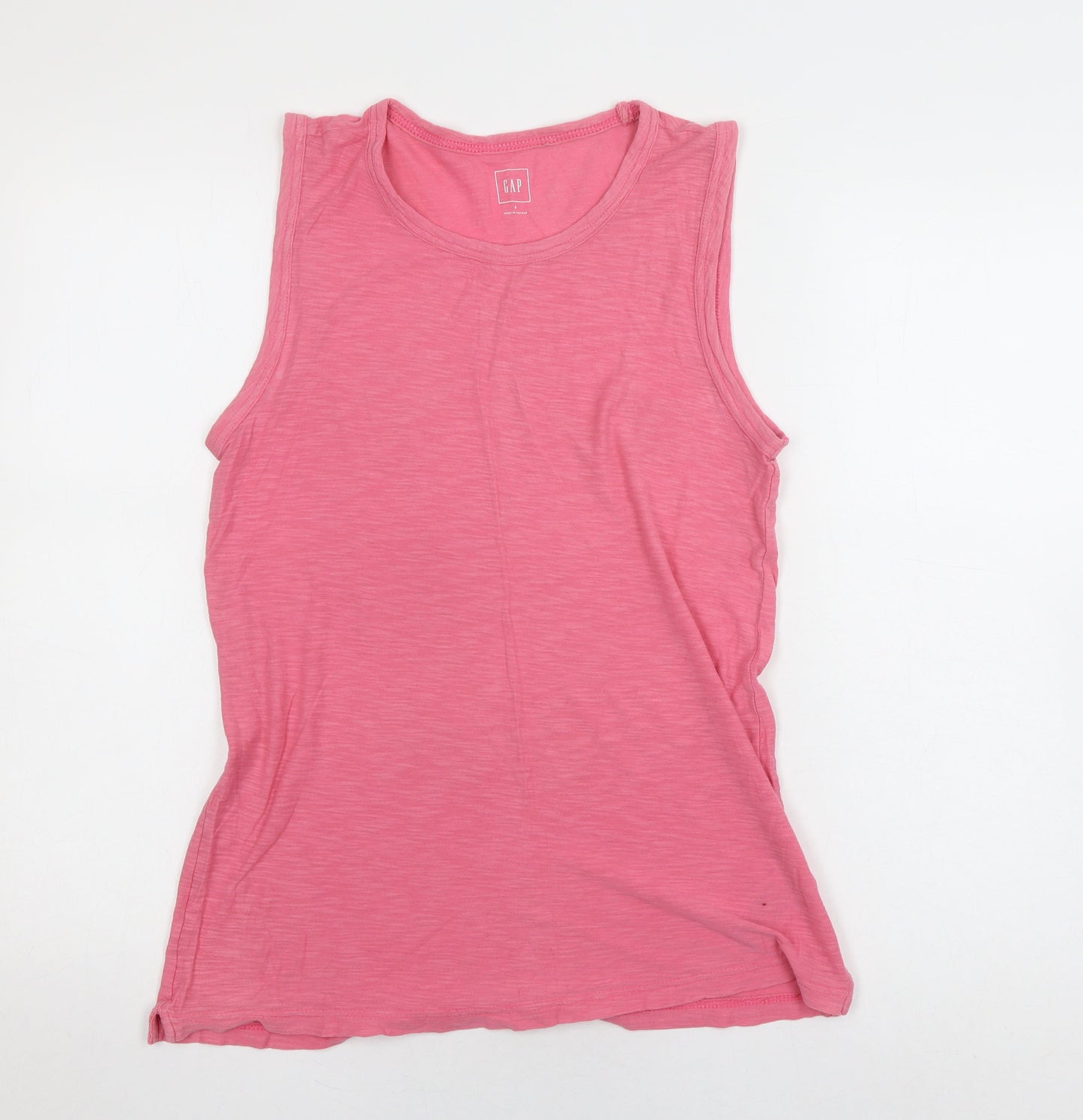 Womens UK Size S Gap Pink Basic Tank