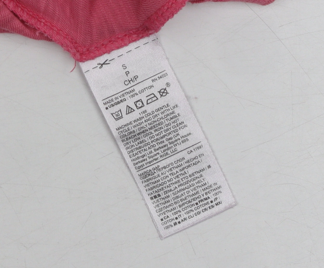 Womens UK Size S Gap Pink Basic Tank