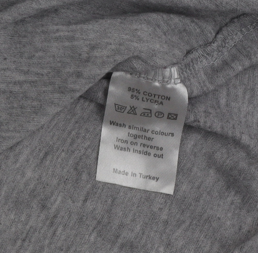 Womens UK Size S O'Neill Grey Basic T-Shirt