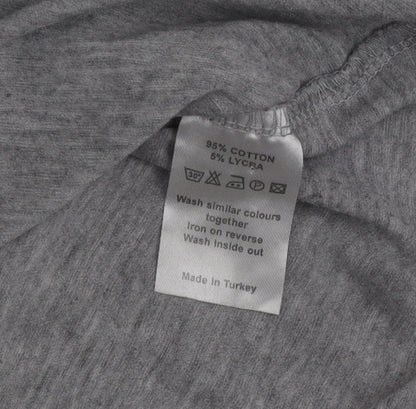 Womens UK Size S O'Neill Grey Basic T-Shirt