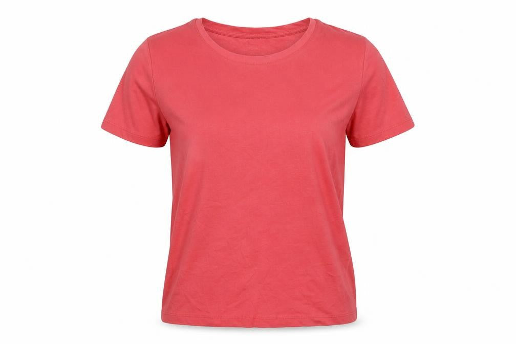Womens UK Size 12 Cotton Traders Red Basic T-Shirt