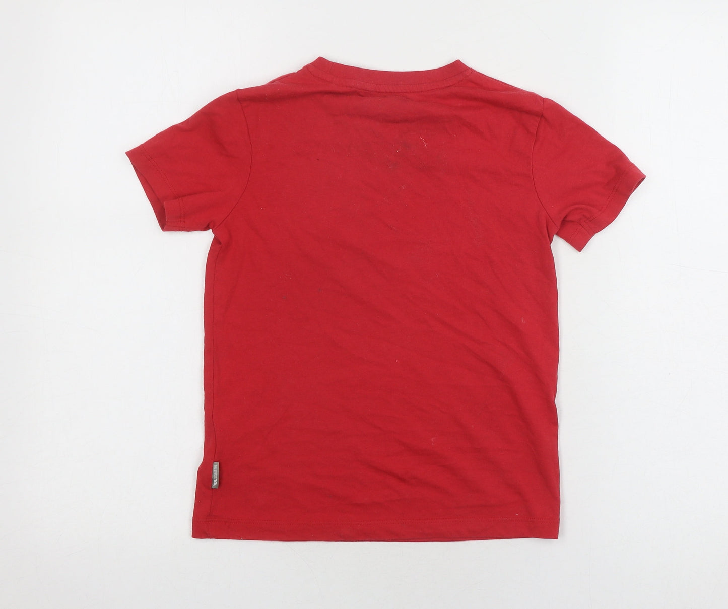 Trespass Boys Red T-Shirt 7-8 Years - Graphic Quick Dry Top